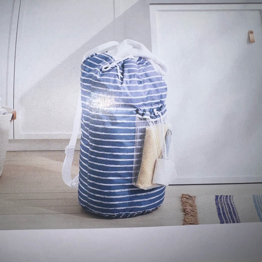 Target Brightroom Blue Backpack Laundry Bag - Picture 3 of 4